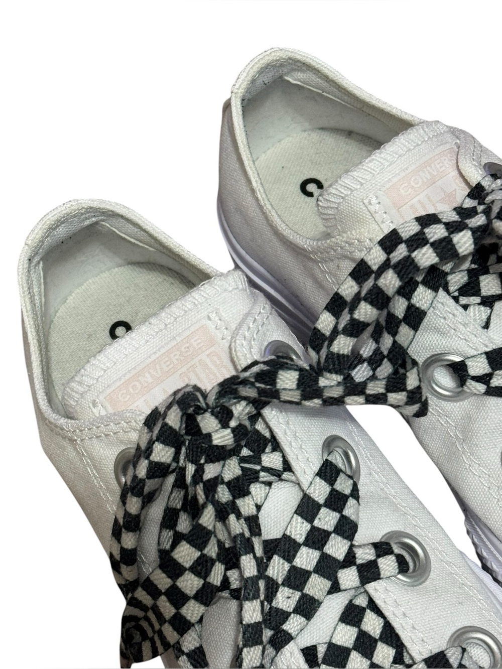 CONVERSE CHUCK TAYLOR All Star Lift Platform Sneakers W/ Checkered Laces EU 37.5 - Picture 7 of 16